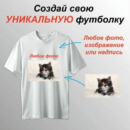 Футболка на заказ с индивидуальным принтом