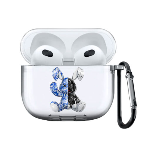 Чехол на AirPods 3 с принтом - Зайка Гжель
