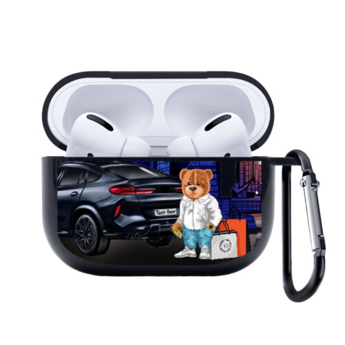 Чехол на AirPods Pro 2 с принтом - Богатый мишка Тони