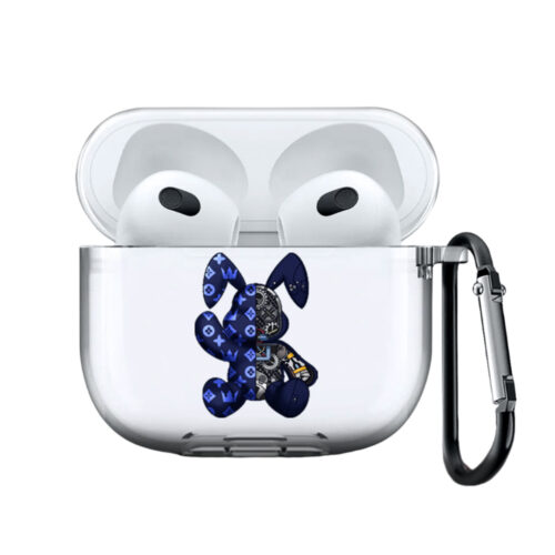 Чехол на AirPods 3 с принтом - Синяя зайка